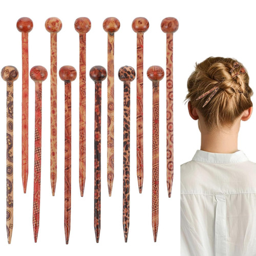 Holz haarnadeln set für damen - haarnadeln,