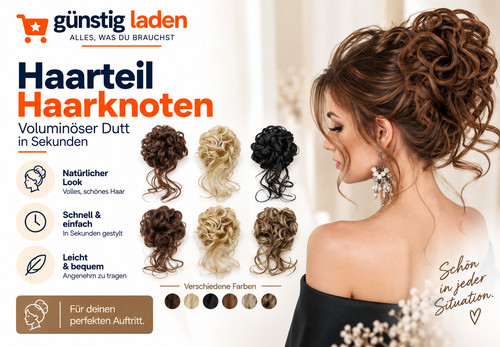 Haarteil haarknoten zopfgummi - haarteil,