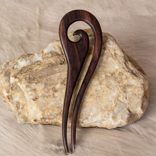 Holz haarforke hairpin - haarforke, spirale