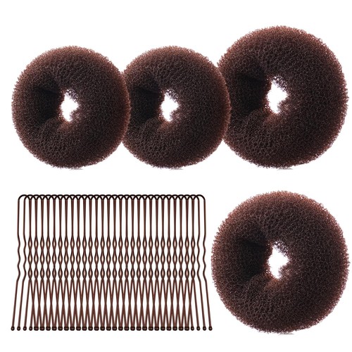 Uraqt donut hair bun - bun, 4pc