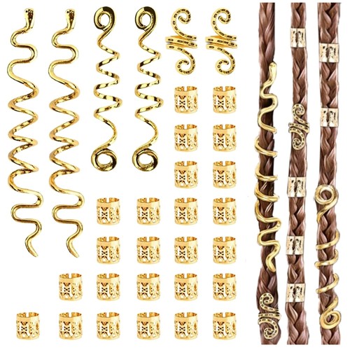 Haarschmuck set gold stück - haarschmuck,