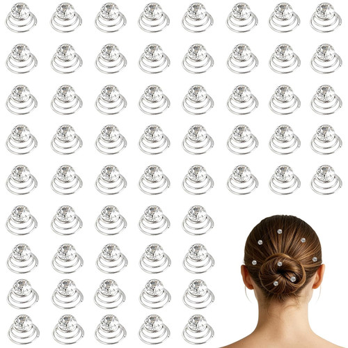 Haarspiralen mit strass - haarspiralen,