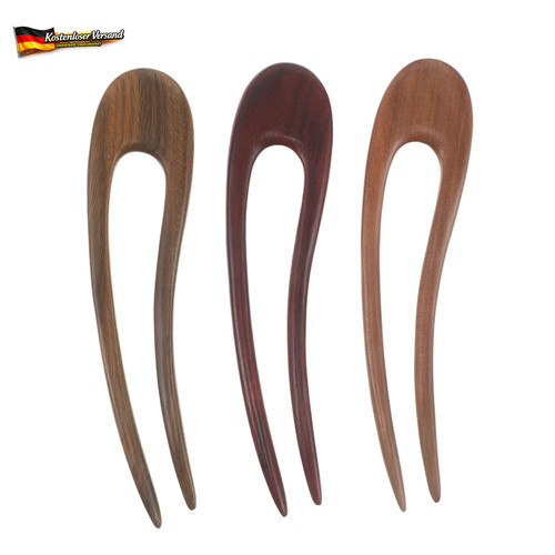 Holz haarnadeln 3er - holz,