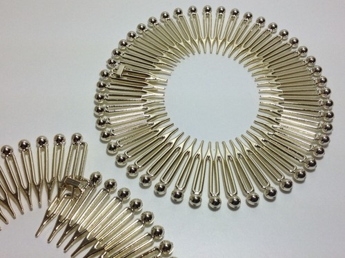 Rundreifen kamm gold - gold, cm